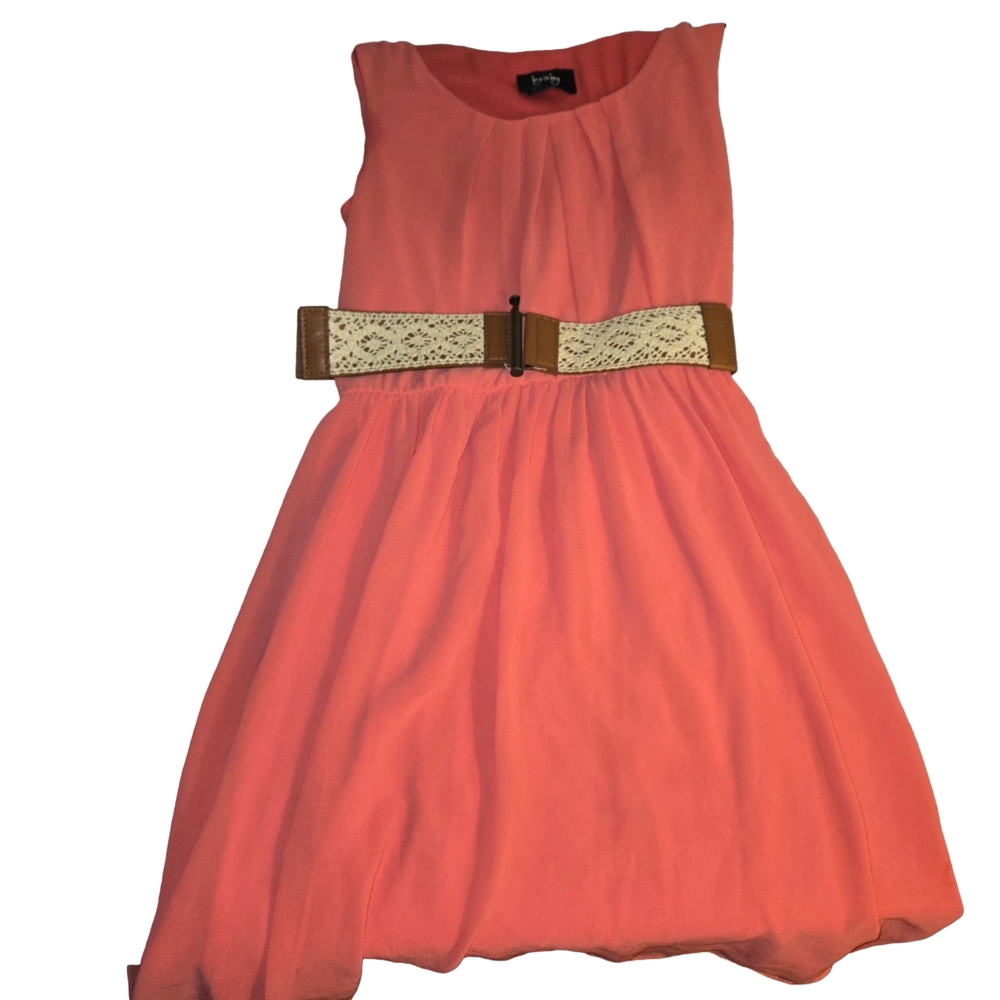 by & by Pink Sleeveless Semi-formal Dress For Juniors